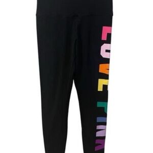 Victoria's Secret PINK Active Cotton High Waist Full Length Leggings “Love Pink”